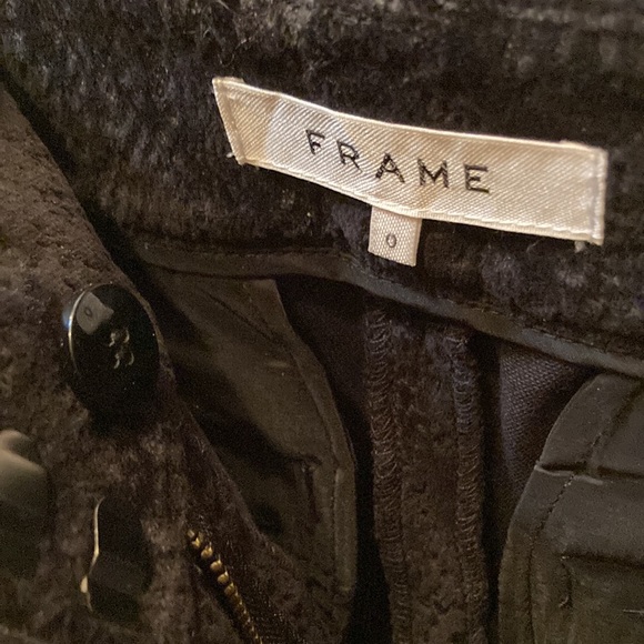 Classic Burnout Velvet trouser by Frame. Size 0 - Picture 3 of 4